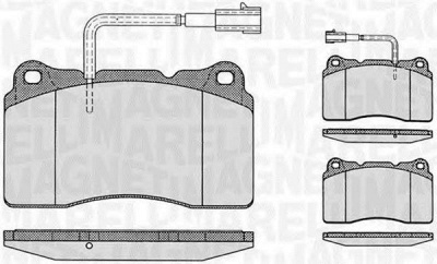 MAGNETI MARELLI 363916060113 -  Комплект тормозных колодок, дисковый тормоз